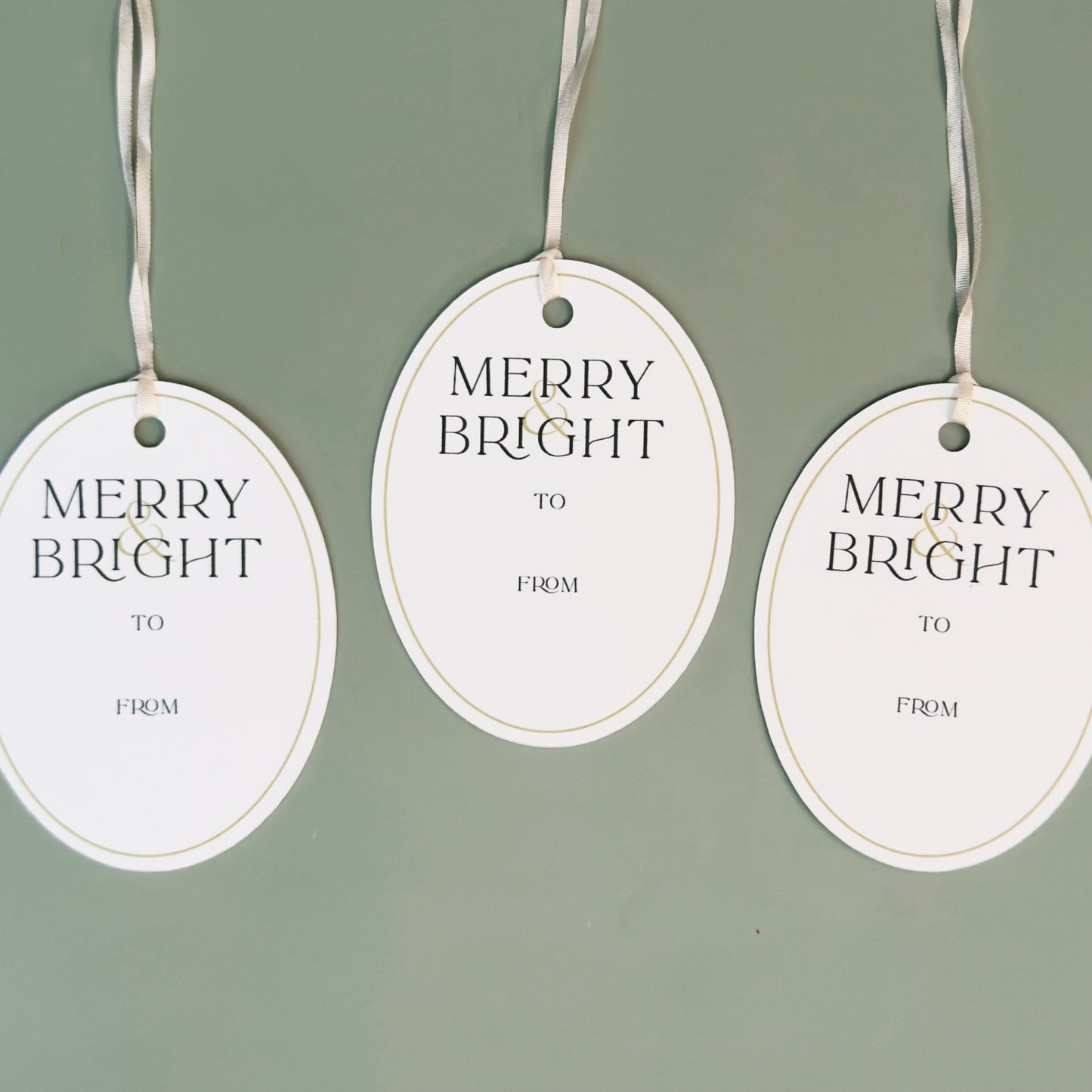 Merry & Bright Gift Tag