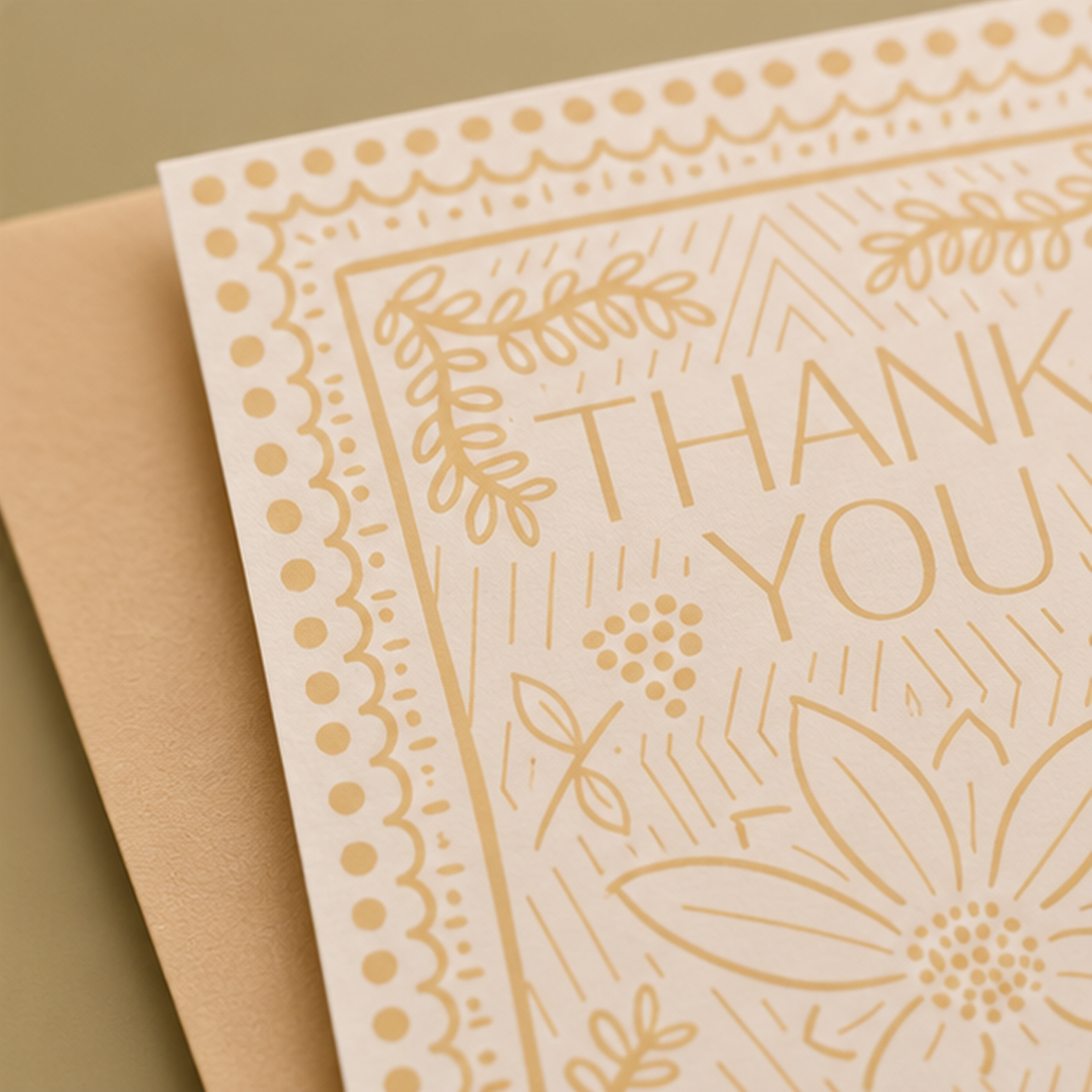 Floral Drawn Thank You Cards