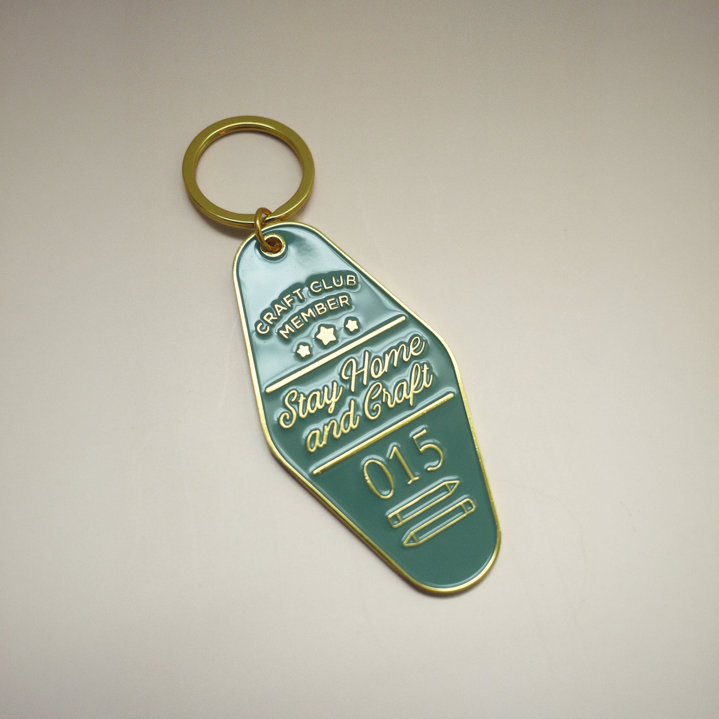 Stay Home and Craft Keychain