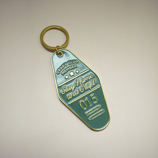 Stay Home and Craft Keychain