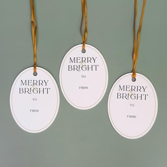 Merry & Bright Gift Tag