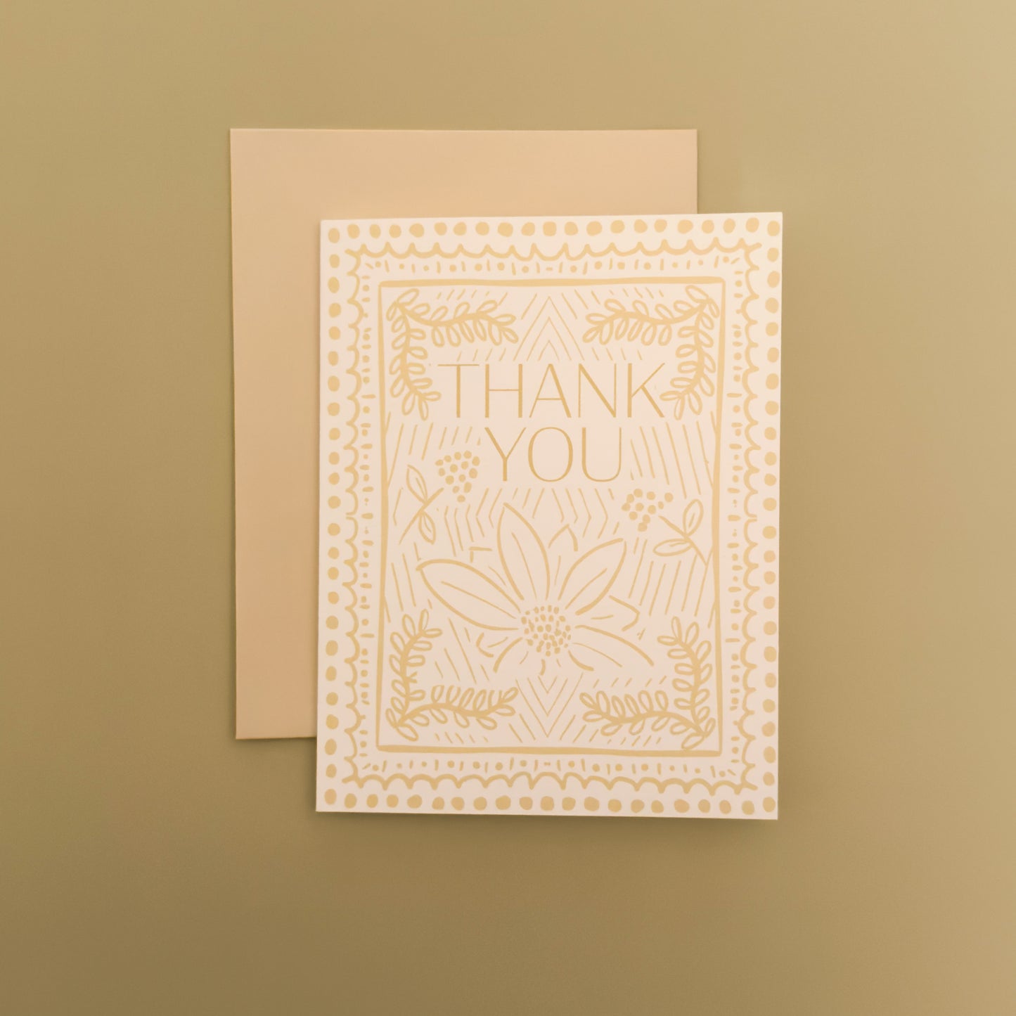 Floral Drawn Thank You Cards