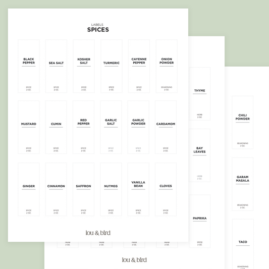 Spice Labels