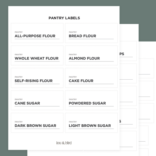 Pantry Labels