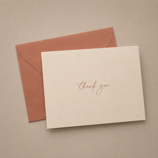 Scripty Thank You Cards